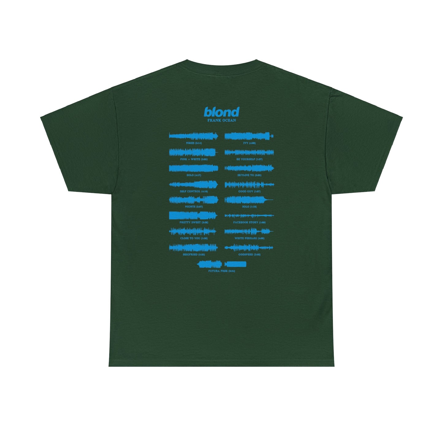 Frank Ocean BLOND album WAVEFORM t-shirt