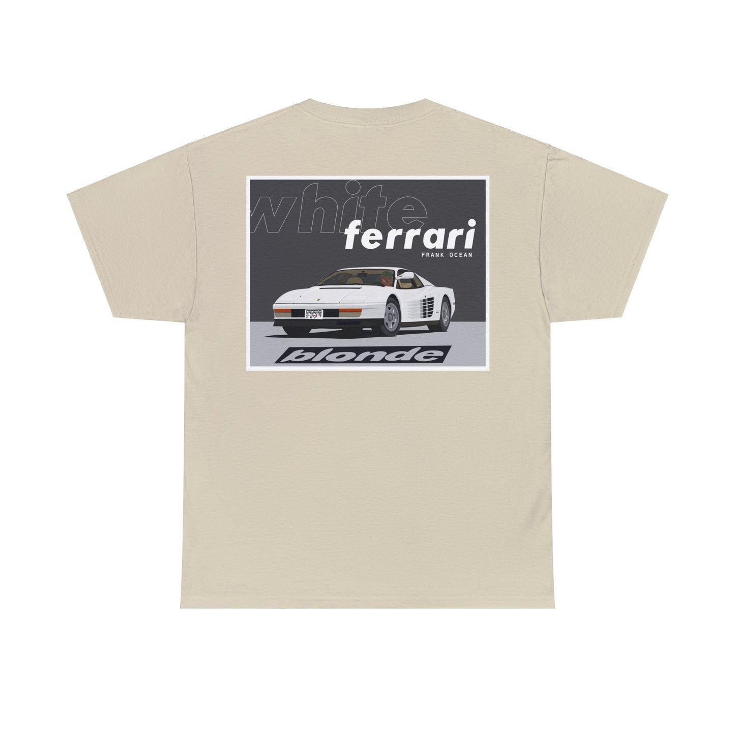 Frank Ocean BLOND WHITE FERRARI T- Shirt