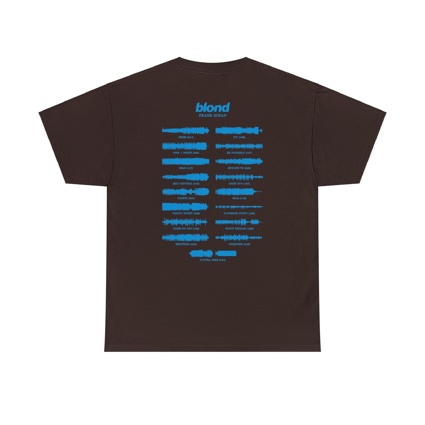 Frank Ocean BLOND album WAVEFORM t-shirt