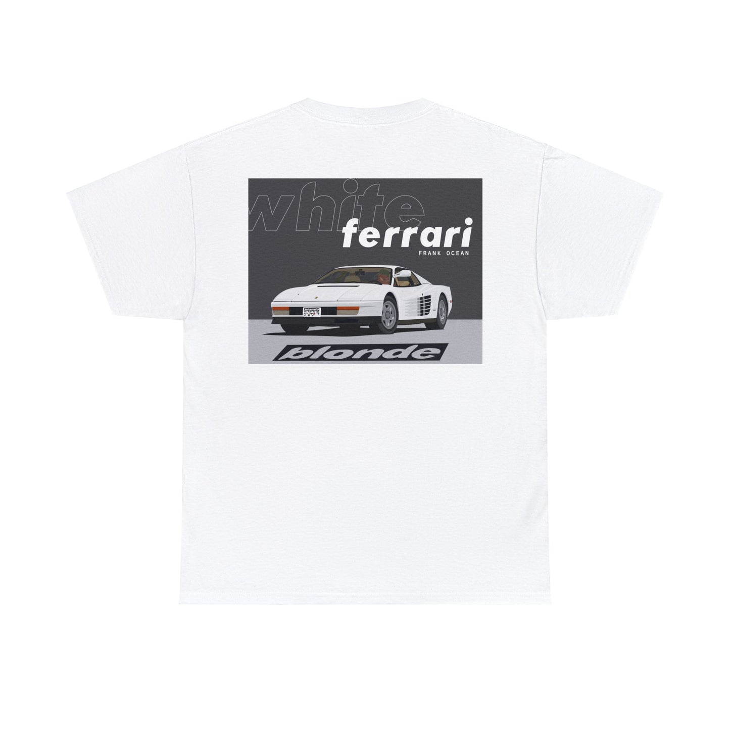 Frank Ocean BLOND WHITE FERRARI T- Shirt