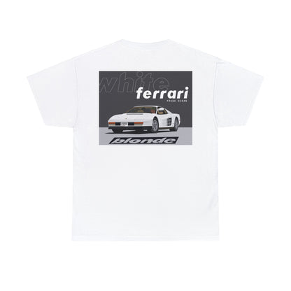 Frank Ocean BLOND WHITE FERRARI T- Shirt