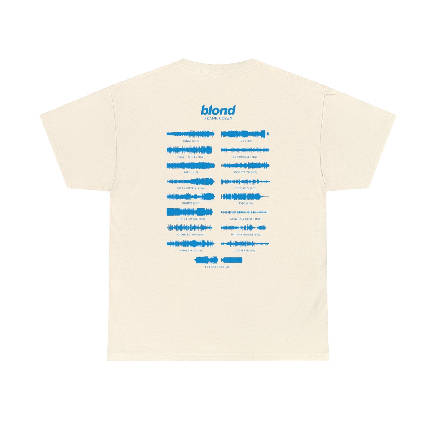 Frank Ocean BLOND album WAVEFORM t-shirt