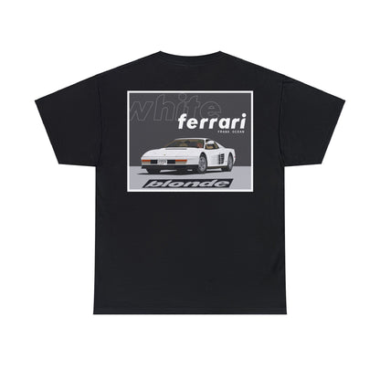 Frank Ocean BLOND WHITE FERRARI T- Shirt