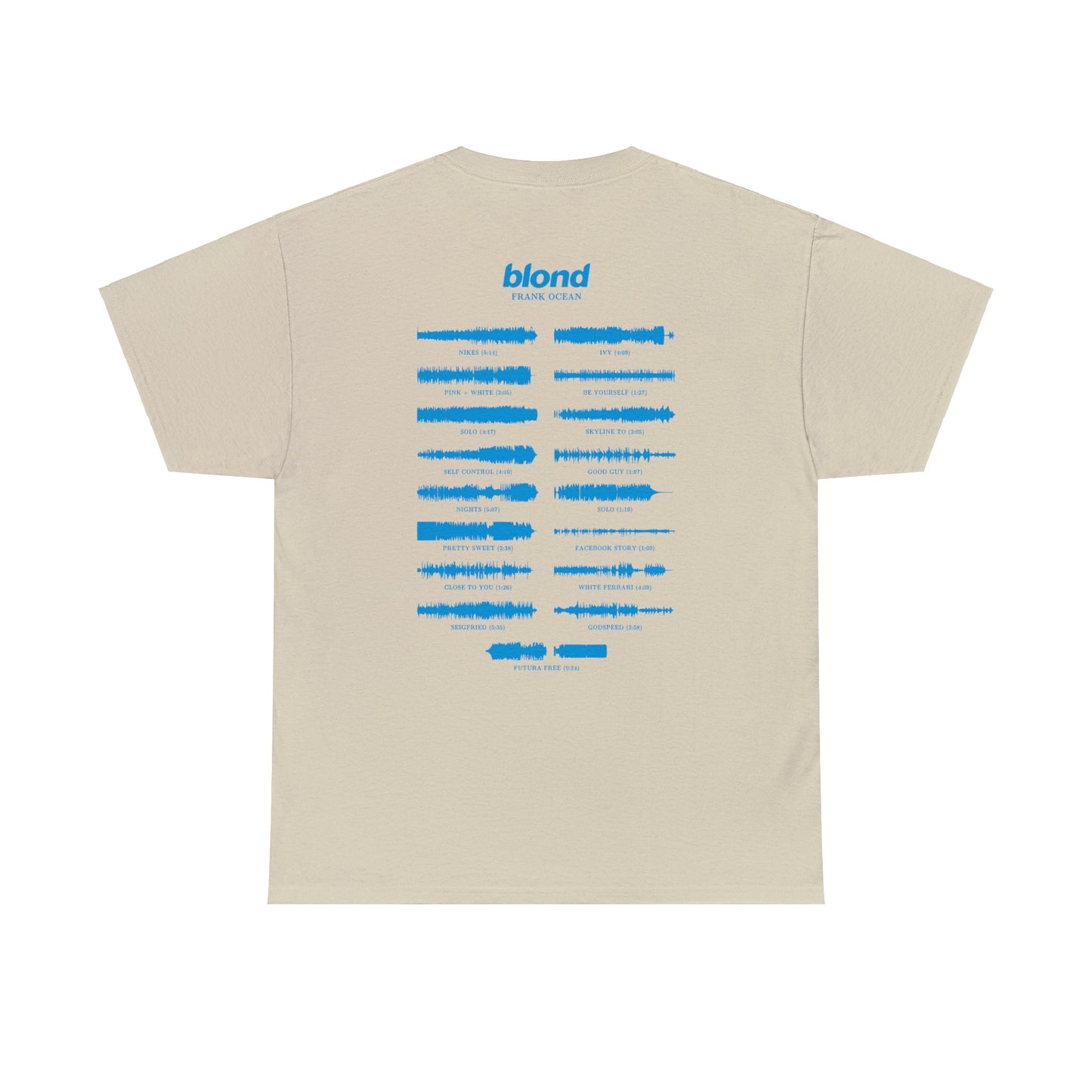 Frank Ocean BLOND album WAVEFORM t-shirt