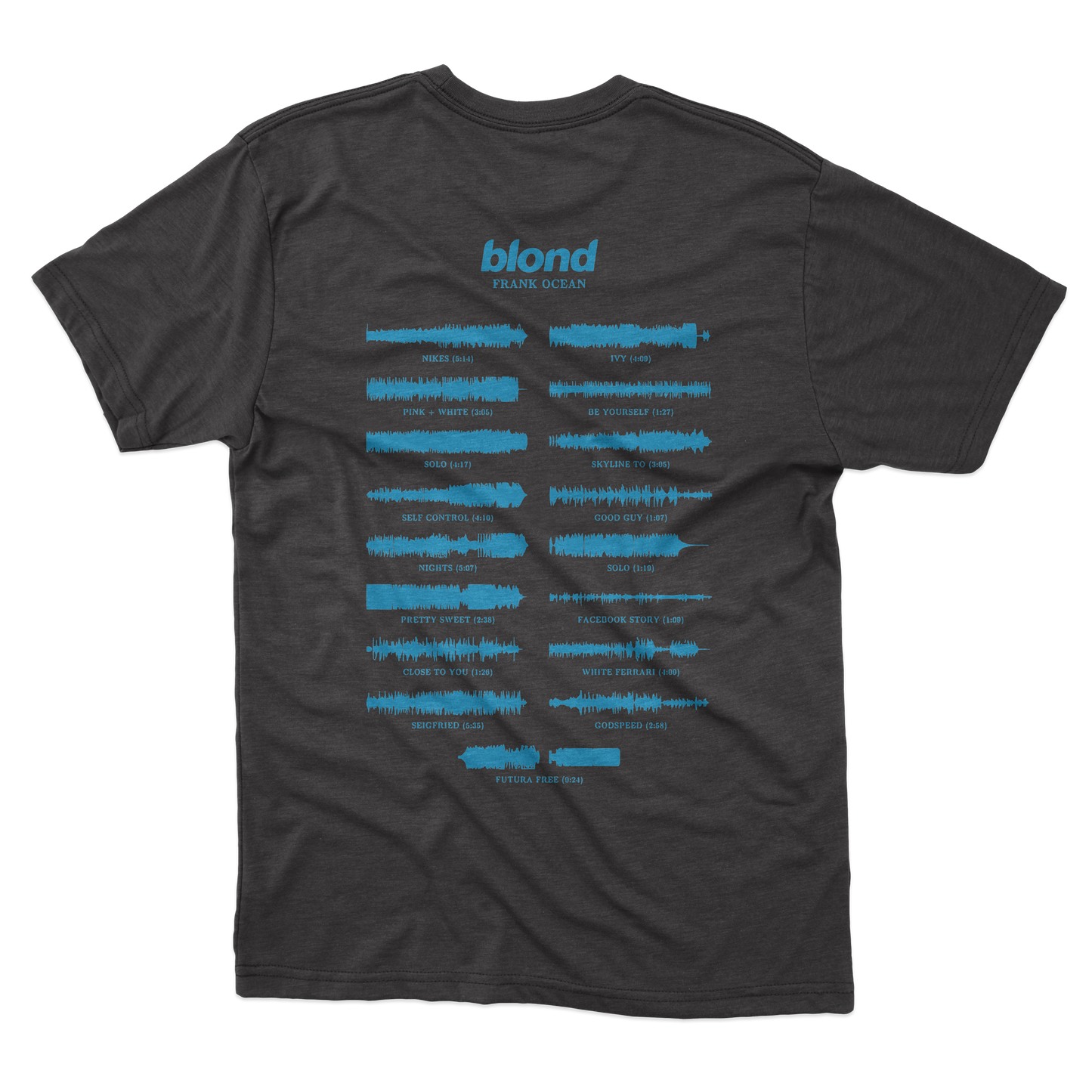 Frank Ocean BLOND album WAVEFORM t-shirt