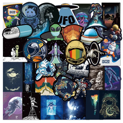 Outer space stickers