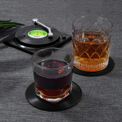 6 Vinyl Coasters