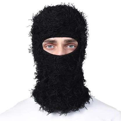 Distressed Knitted Balaclava