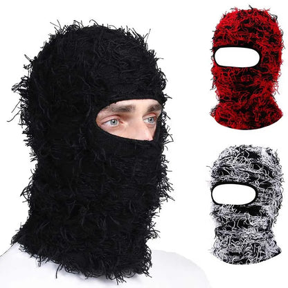 Distressed Knitted Balaclava