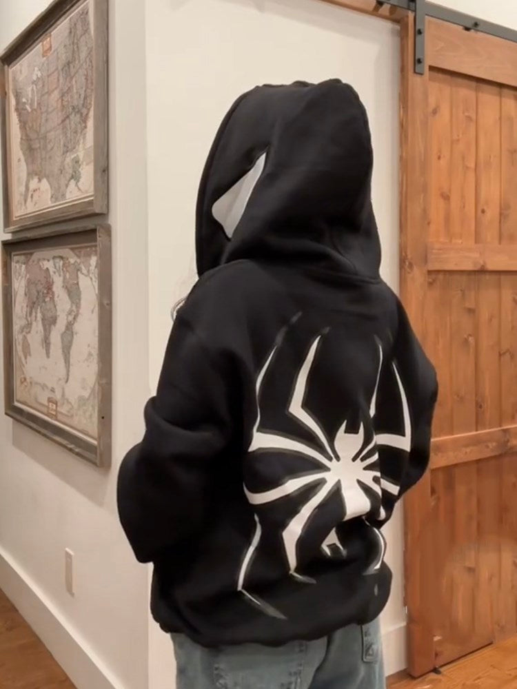 Black sales spiderman hoodie