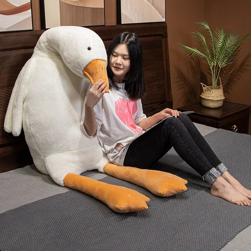 Large Fluffy Duck Plush