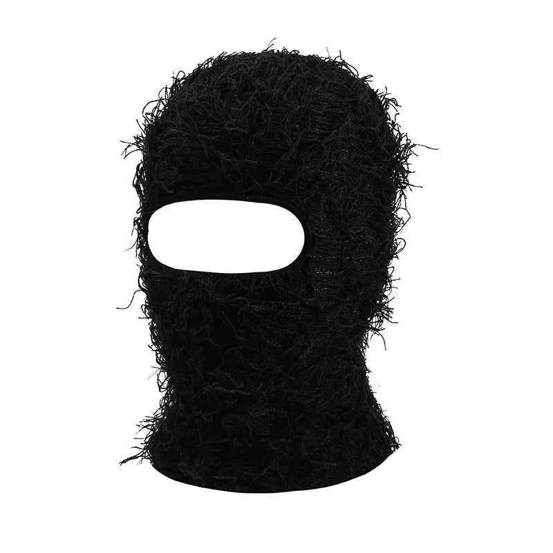 Distressed Knitted Balaclava