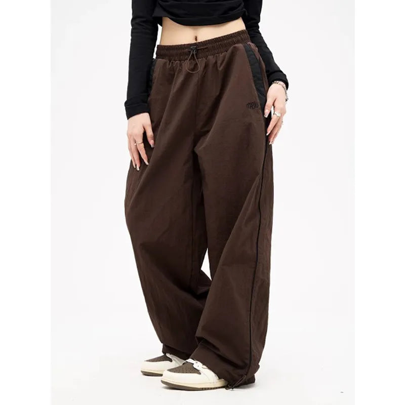 Piping Wide Leg Joggers