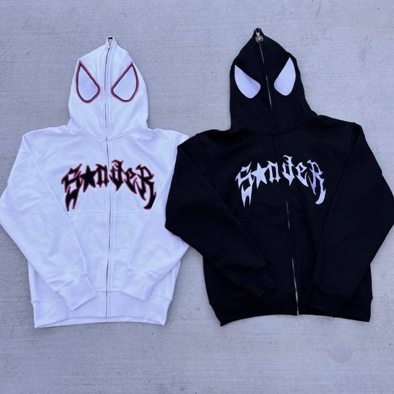 White hotsell spiderman hoodie