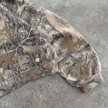 Zipper Camouflage Hoodie