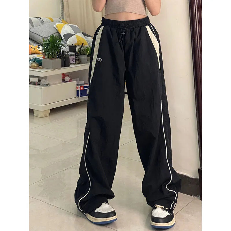 Piping Wide Leg Joggers