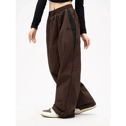 Piping Wide Leg Joggers