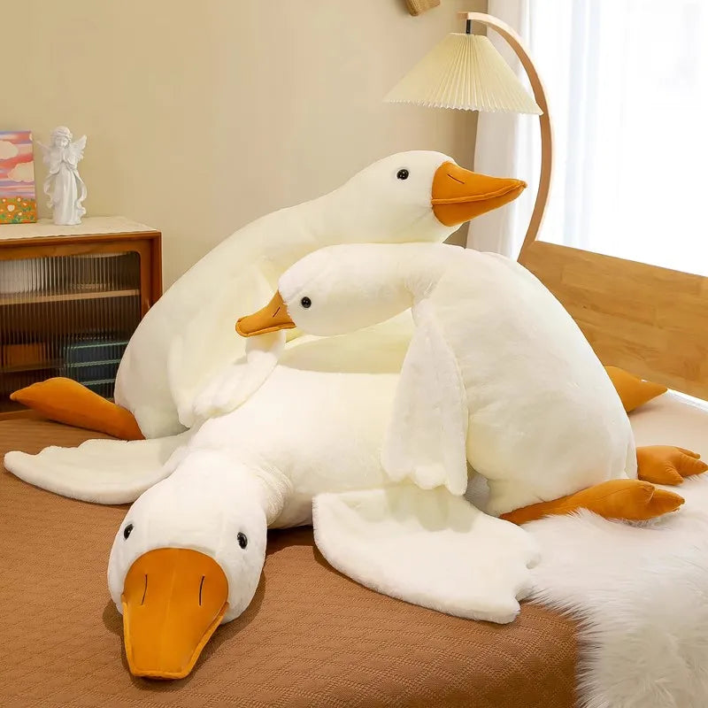 Large Fluffy Duck Plush