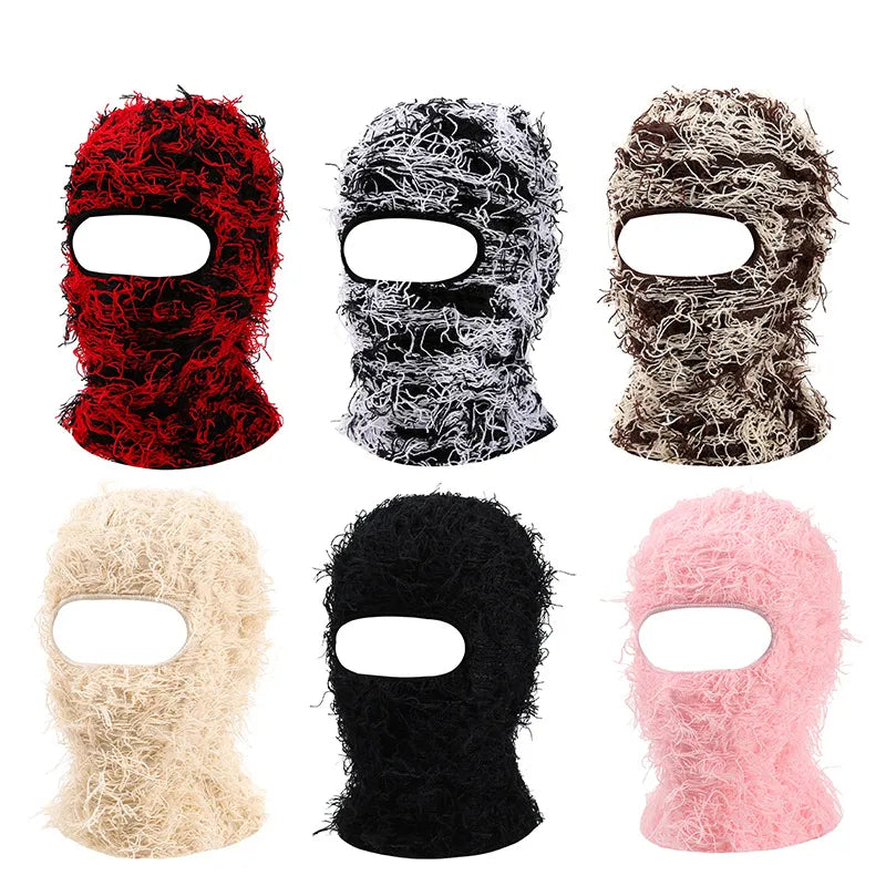 Distressed Knitted Balaclava