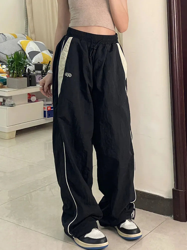 Piping Wide Leg Joggers